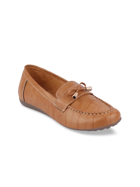 

FAUSTO Women Tan Brown Lightweight Loafers