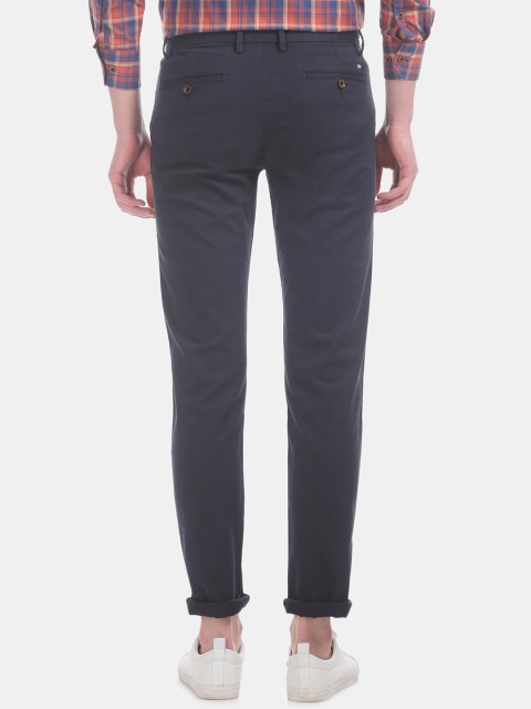 

Arrow Sport Men Navy Blue Slim Fit Solid Regular Trousers