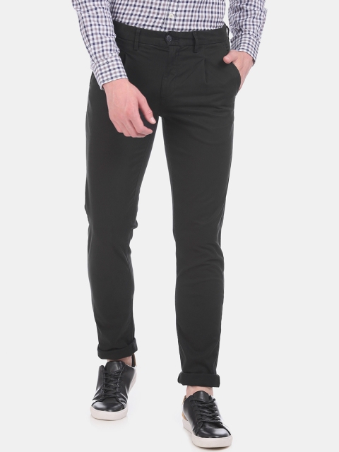 

Arrow Sport Men Black Slim Fit Solid Regular Trousers