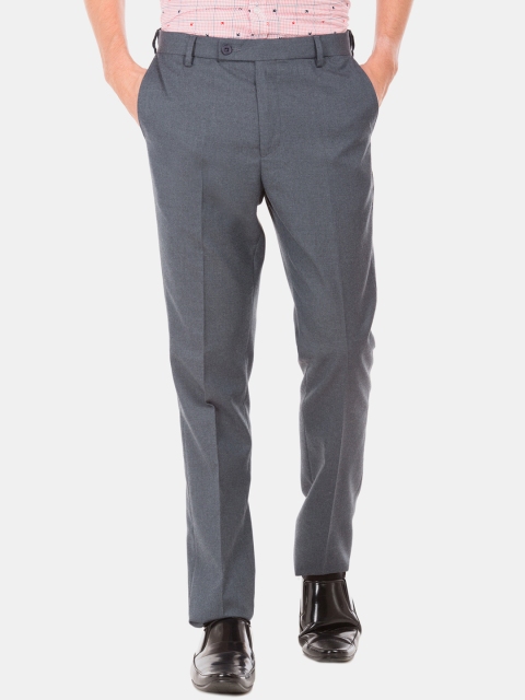 

Arrow Men Blue Tapered Fit Solid Regular Trousers
