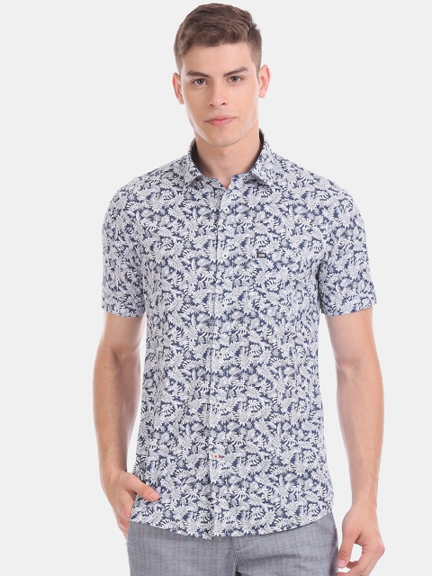 

Arrow Sport Men Blue & White Slim Fit Printed Casual Shirt