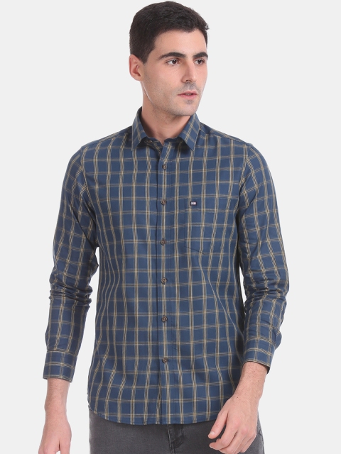 

Arrow Sport Men Blue Slim Fit Checked Casual Shirt