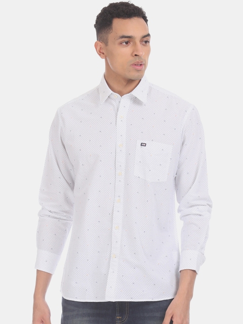 

Arrow Sport Men White Regular Fit Printed Casual Shirt