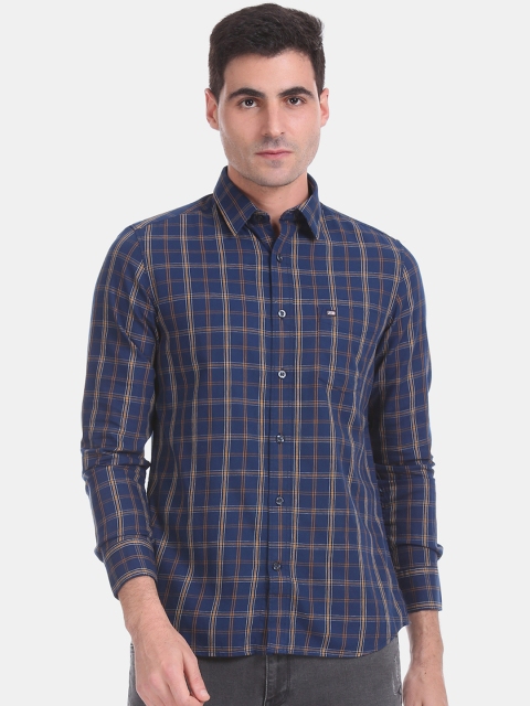 

Arrow Sport Men Blue Slim Fit Checked Casual Shirt