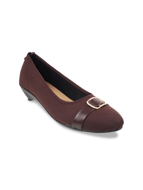 

WALKWAY by Metro Women Brown Solid Pumps