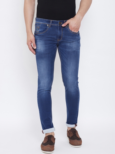 

Canary London Men Blue Smart Skinny Fit Low-Rise Clean Look Stretchable Jeans