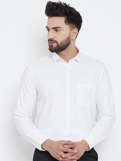 

Canary London Men White Smart Slim Fit Solid Formal Shirt