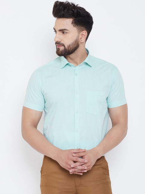 

Canary London Men Sea Green Smart Regular Fit Solid Formal Shirt