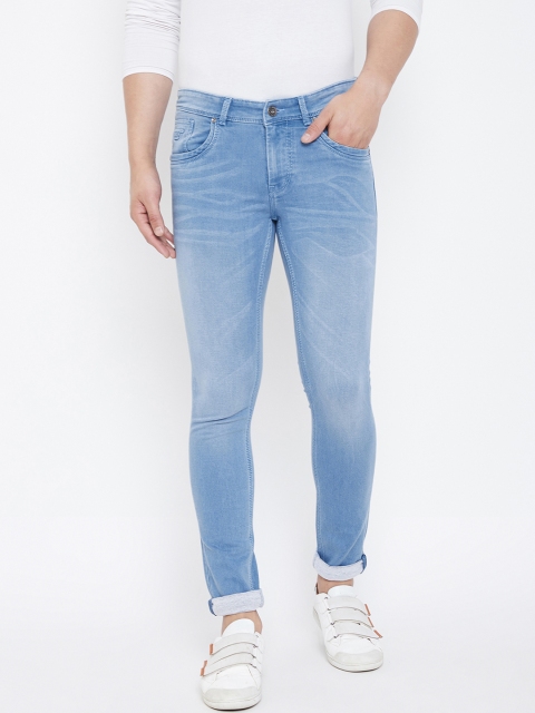 

American Archer Men Blue Skinny Fit Low-Rise Clean Look Stretchable Jeans