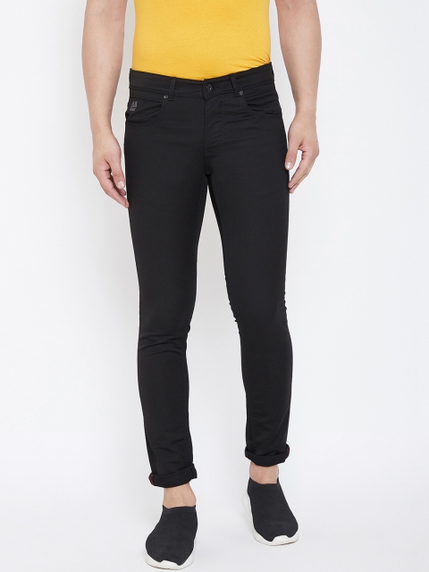 

American Archer Men Black Skinny Fit Low-Rise Clean Look Stretchable Jeans