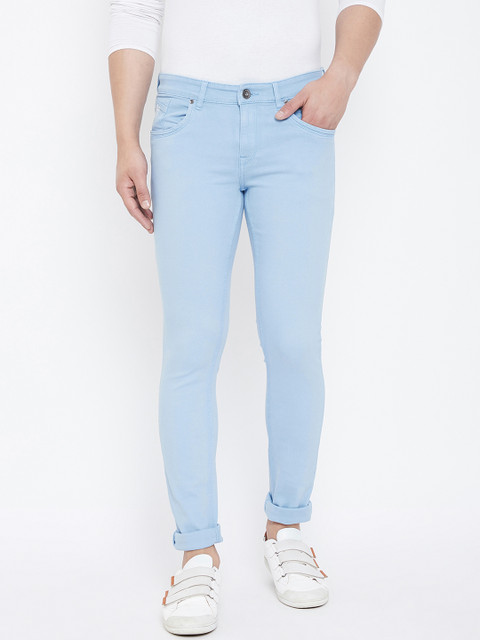 

American Archer Men Blue Skinny Fit Low-Rise Clean Look Stretchable Jeans