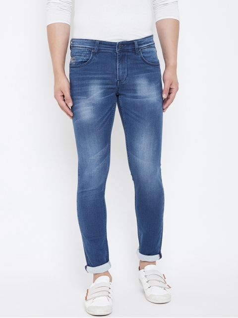 

American Archer Men Blue Skinny Fit Low-Rise Clean Look Stretchable Jeans