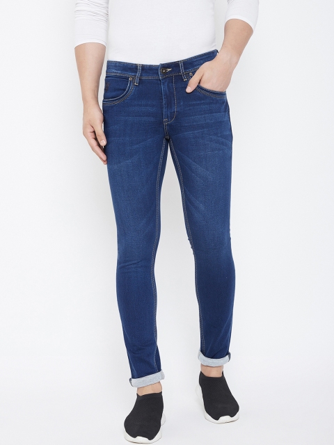 

American Archer Men Blue Skinny Fit Low-Rise Clean Look Stretchable Jeans