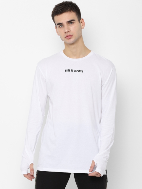

SKULT by Shahid Kapoor Men White Printed Round Neck T-shirt
