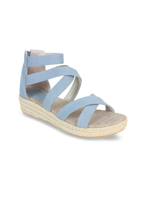 

Footilicious Women Blue Solid Wedges