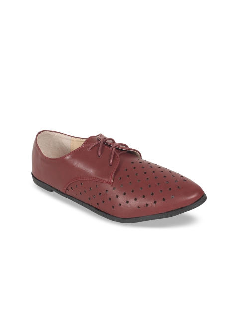 

Footilicious Women Brown Solid Formal Derbys