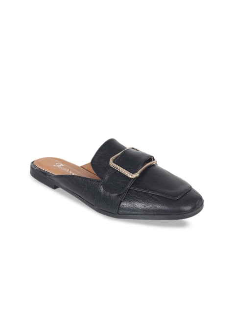 

Footilicious Women Black Solid Mules