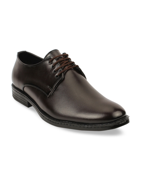 

Fashion Victim Men Coffee Brown Solid Formal Derbys