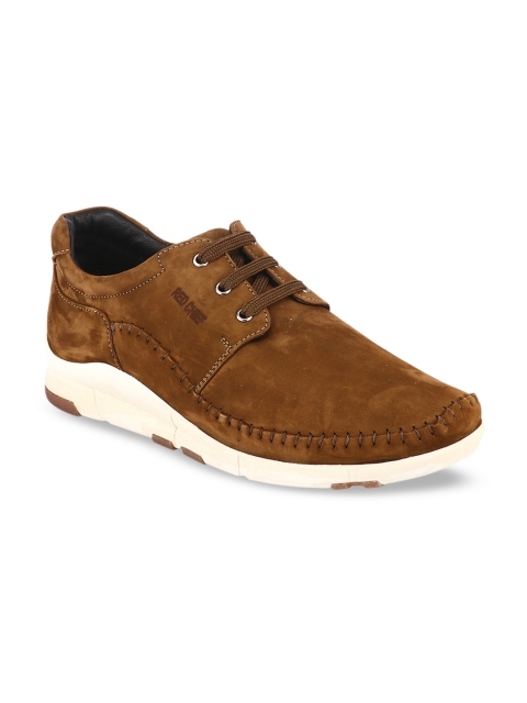 

Red Chief Men Brown Solid Leather Derbys