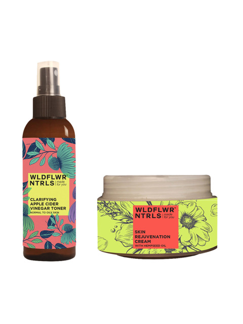 

Wildflower Naturals Unisex Everyday Radiance Toner & Rejuvenating Cream, Multi