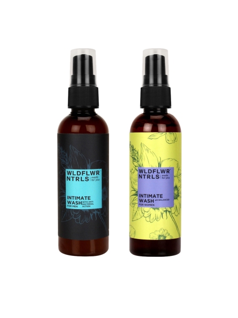 

Wildflower Naturals Men & Women Intimate Hygiene Combo 100 ml each, Yellow