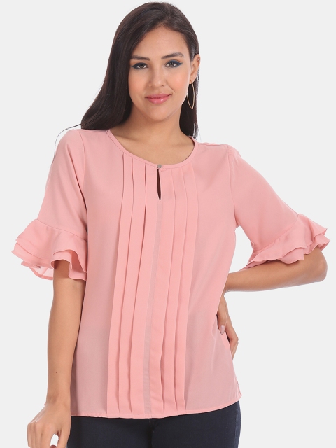 

ELLE Women Pink Solid Top