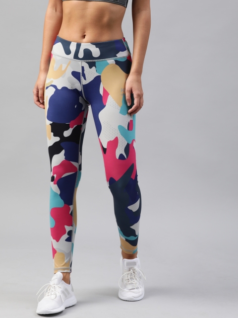 Women Multicoloured Rapid Dry N9 Antimicrobial Training Tights