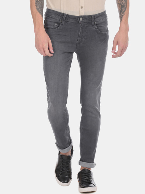 

Cherokee Men Grey Slim Fit Low-Rise Clean Look Jeans