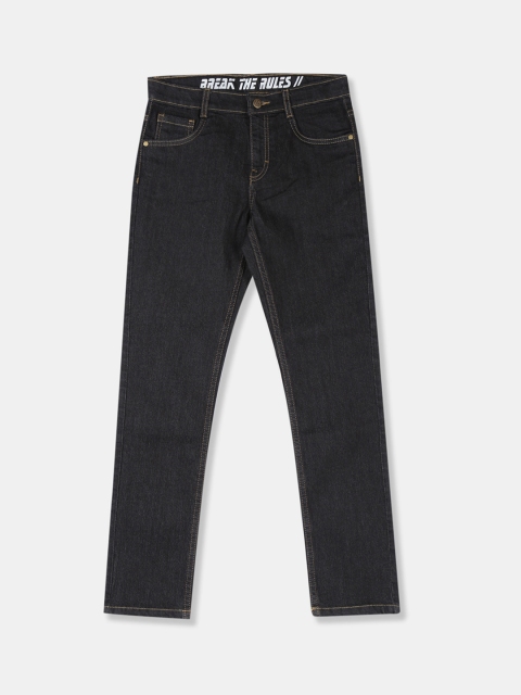 

Flying Machine Boys Black Skinny Fit Mid-Rise Clean Look Jeans
