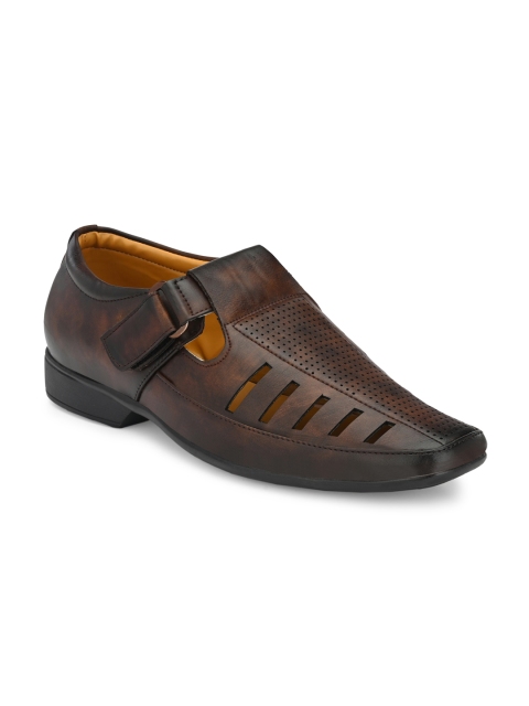 

Azzaro Black Men Brown Sandals