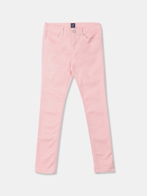 

GAP Girls Pink Super Skinny Fit Solid Clean Look Stretchable Jeans