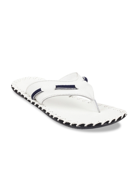 

Metro Men White & Navy Blue Comfort Sandals