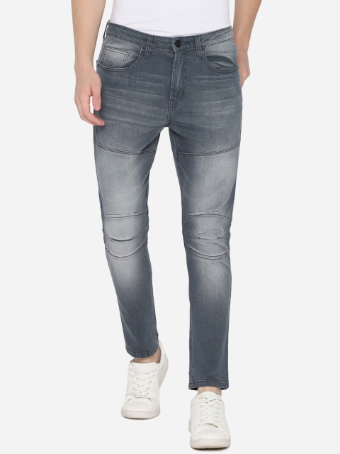 

SKULT by Shahid Kapoor Men Grey Regular Fit Mid-Rise Clean Look Stretchable Jeans