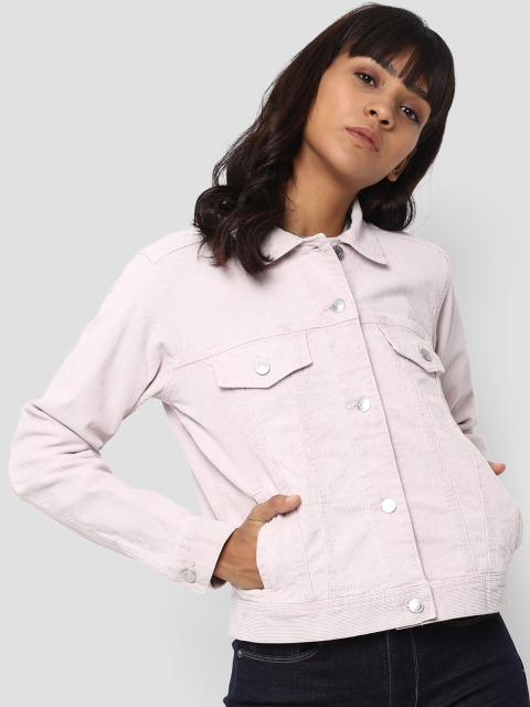 

AMERICAN EAGLE OUTFITTERS Women Pink Solid Tailored Jacket