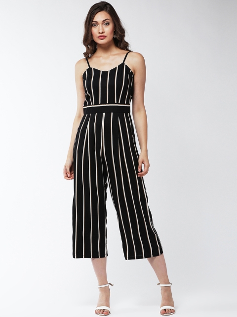 

MAGRE Women Black & White Striped Culotte Jumpsuit