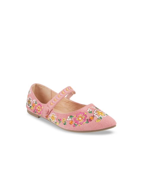 

Metro Women Pink Embroidered Mary Janes