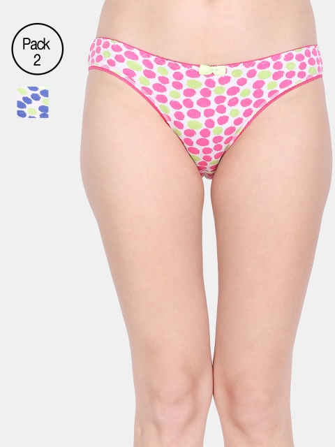 

Ms.Lingies Women Pack Of 2 Assorted Bikini Briefs MSP015-89119S, Pink