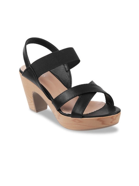 

Metro Women Black Solid Block Heels