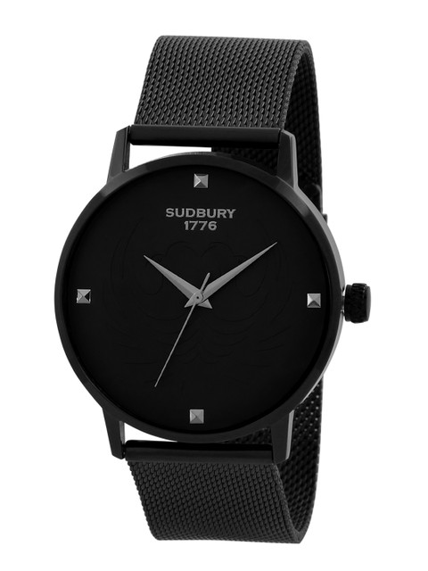 

SUDBURY 1776 Men Black Patterened Analogue Watch SG-31