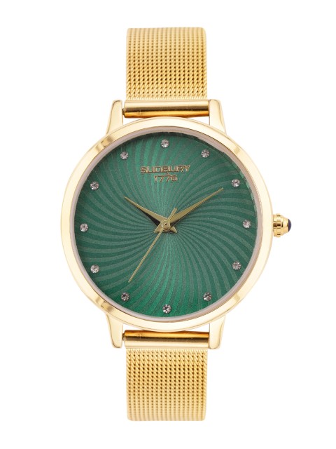 

SUDBURY 1776 Women Green Analogue Watch SL-04