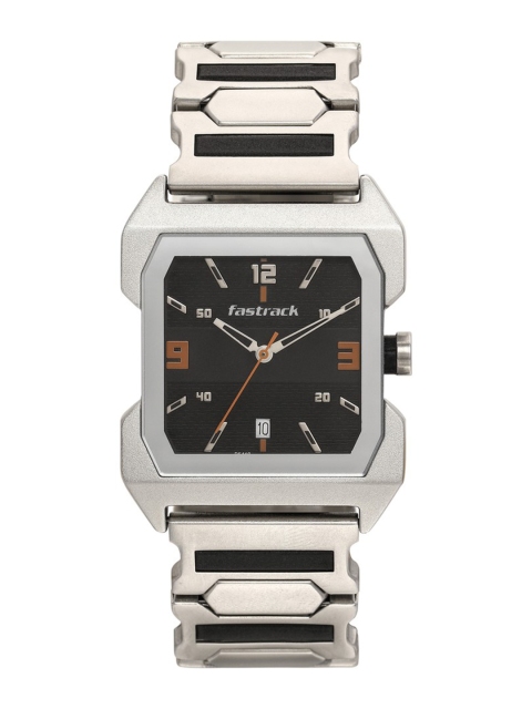 

Fastrack Men Black & Silver-Toned Analogue Watch