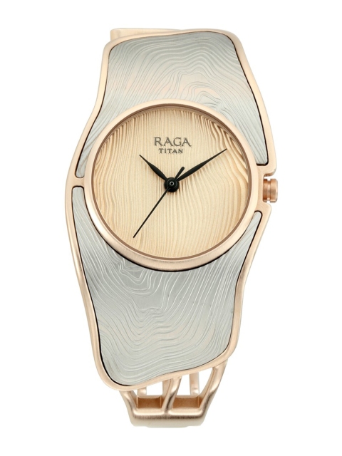 

Titan Women Beige Analogue Watch NM95097KM01