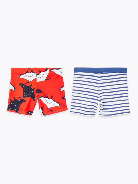 

Marks & Spencer Boys Pack of 2 Swim Bottoms, Multi