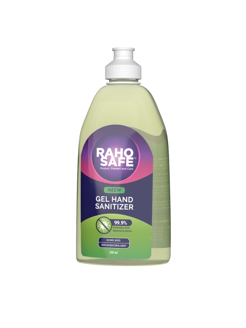 

Raho Safe Germ Neem Extract Hand Sanitizer 500 ml, Green