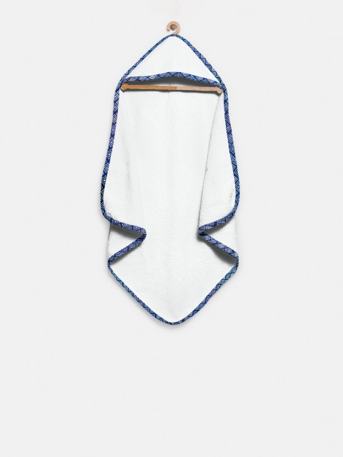 

The Baby Atelier Blue and White Dot Hooded Towel
