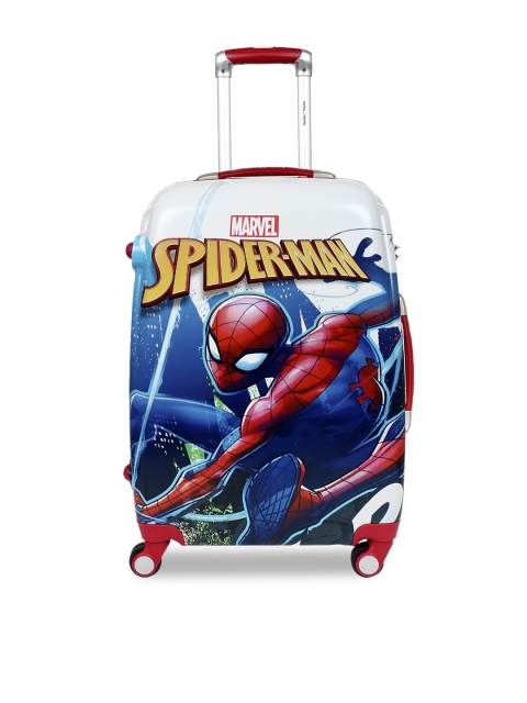 

HUMTY DUMTY Boys Blue & Red Spiderman Printed Hard-Sided Cabin Trolley Suitcase