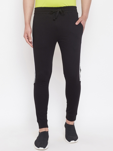 

GRITSTONES Men Black Solid Slim-Fit Joggers