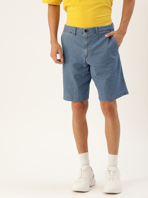 

GAP Men Blue Solid Regular Fit 10" Vintage Regular Shorts