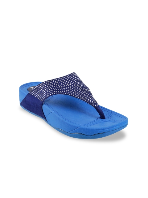

Mochi Women Blue Embellished Wedge Heels