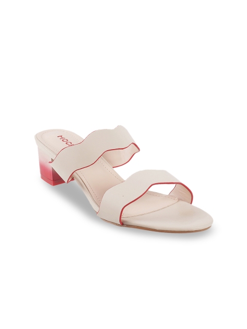 

Mochi Women Cream-Coloured Solid Heels